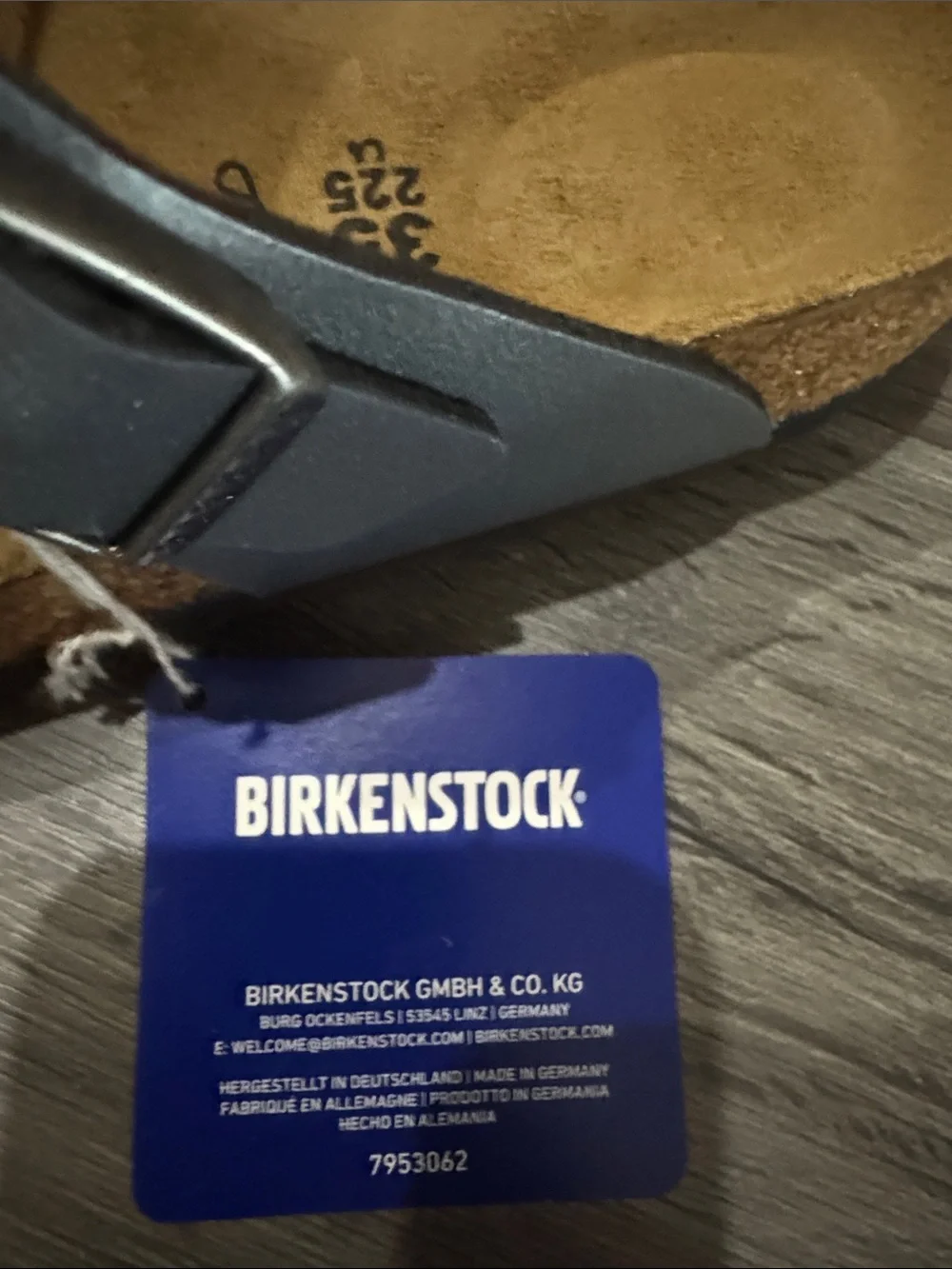 Birkenstock metallic blue